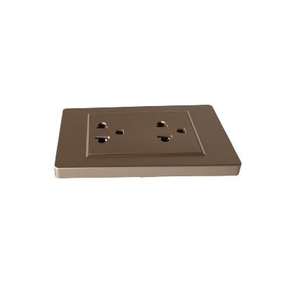 15A 118 Type American Standard Socket Gold Six-hole Socket 110-250V